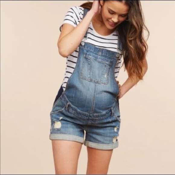 Motherhood Maternity Pants - Maternity Overall Shorts